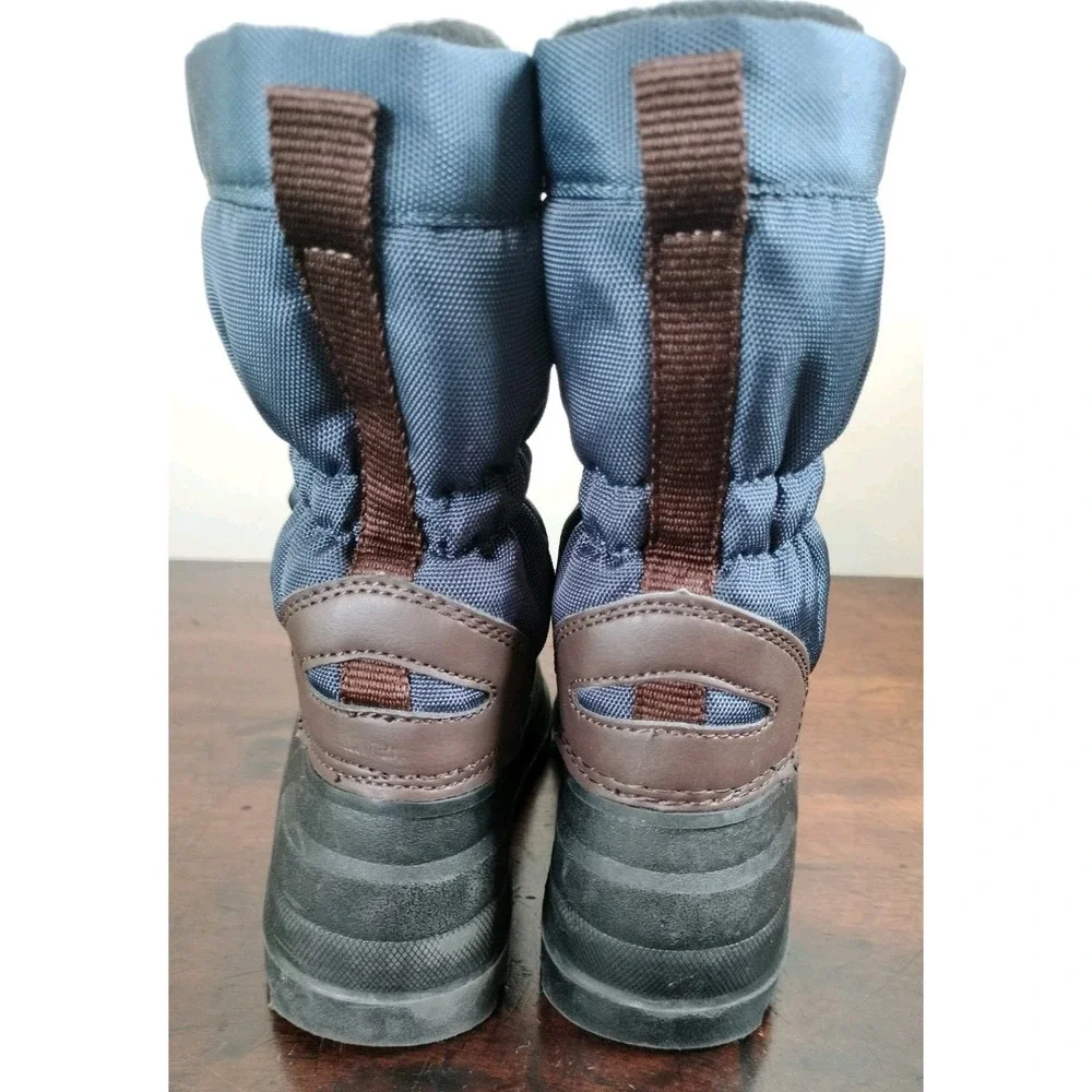 Polo Ralph Lauren Kids Snow Boots Size 9 Navy Blue Rubber Duck Boots Zip Winter
